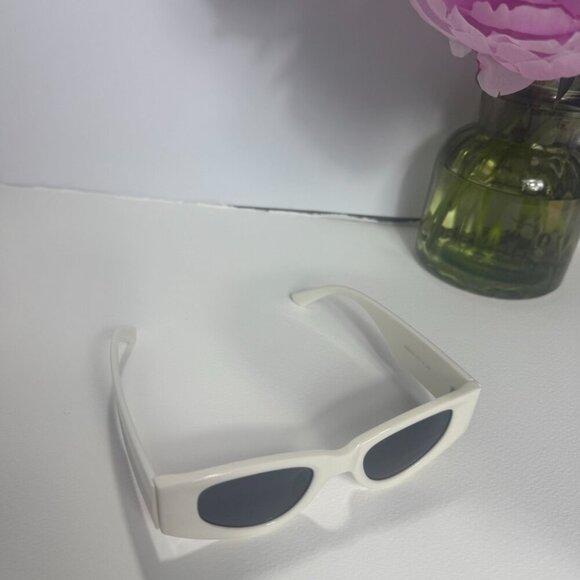 White Balenciaga Sunglasses - Picture 2 of 3